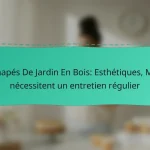 Canapés De Jardin En Bois: Esthétiques, Mais nécessitent un entretien régulier
