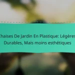 Chaises De Jardin En Plastique: Légères, Durables, Mais moins esthétiques